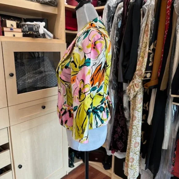 Milly Size six Floral Print Jacket - Picture 4 of 10